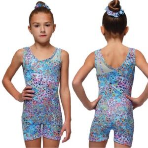SOLD - Colorful Gymnastics Leopard outfit
